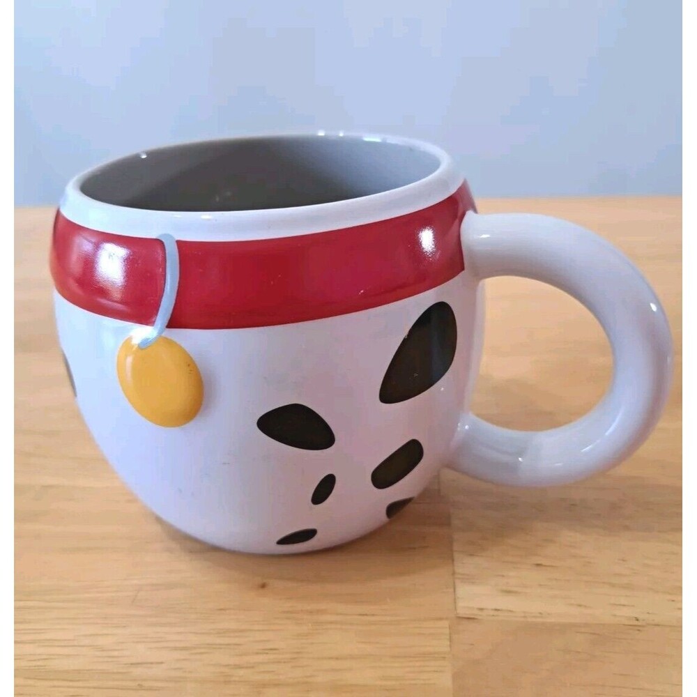 Disney Store Exclusive 101 Dalmatians Large Mug Red Collar Spots Coffee Cup